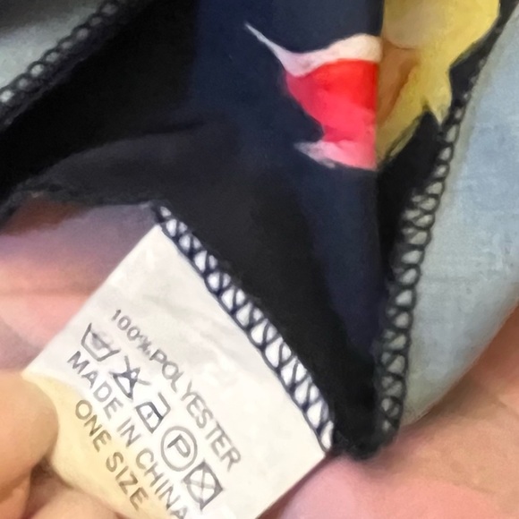 Women’s Kaftan Maxi Dress Navy Floral OS - Picture 4 of 4